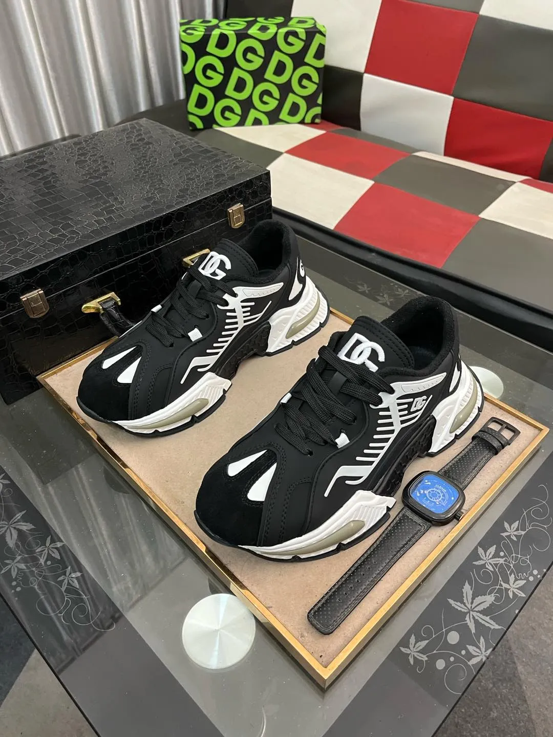 Men's men's shoes💰560⌚️⌚️DG "Dolce & Gabbana" low-top casual shoes Regular size: 35-46 Product material: Upper imported cowhide stitching fabric, breathable lining, original outsole